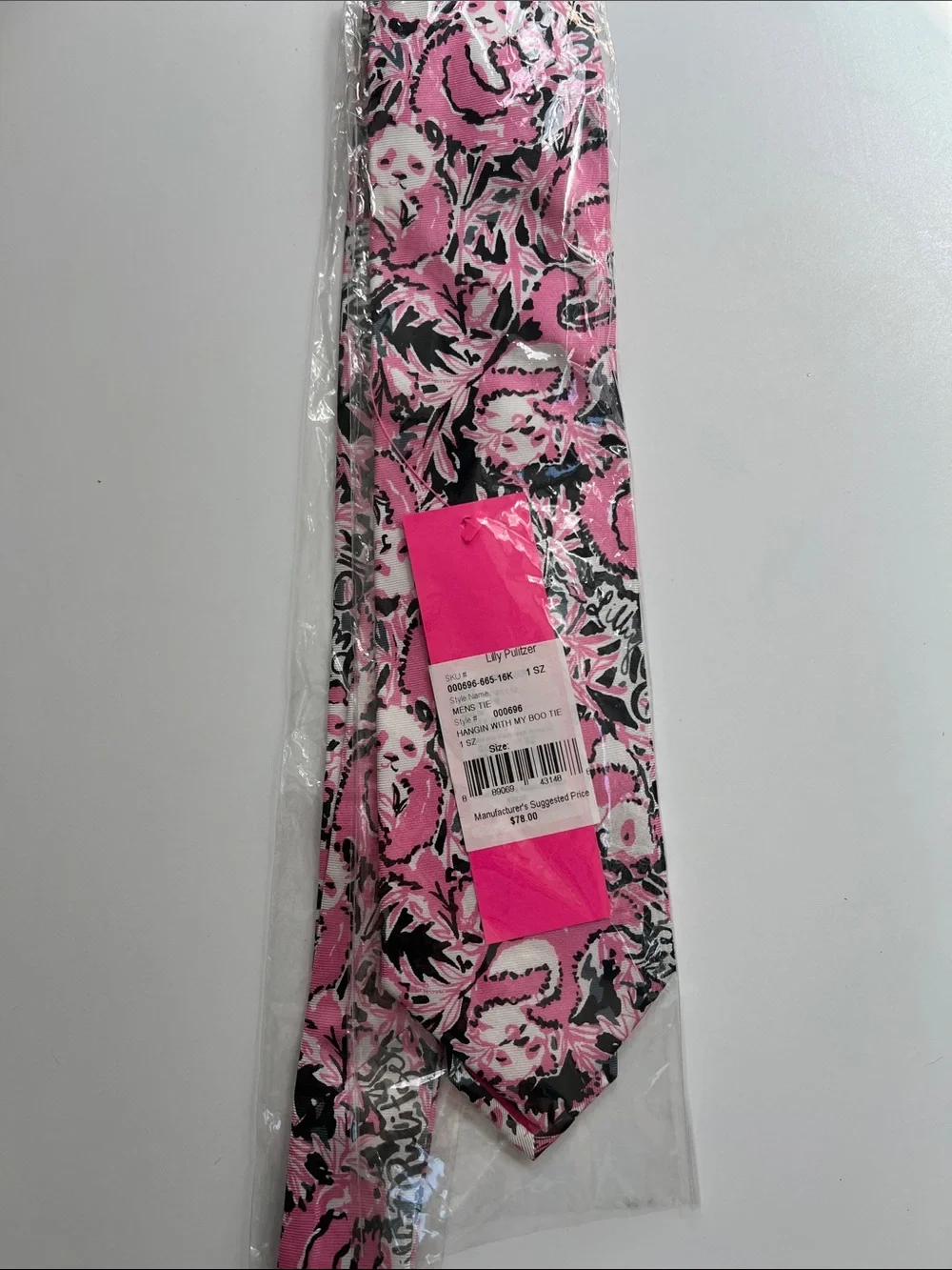 LILLY PULITZER COLLECTORS MY BOO PRINT •  Men's Tie